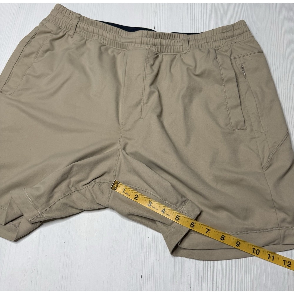Birddogs Lined Athletic Golf Sports Classic Shorts Stretch Beige Tan 6" Men XL - Picture 5 of 6